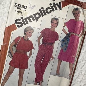 Jumpsuit pattern Simplicity 5373 sz 8 10 12